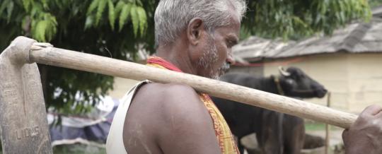 Bishnu in Nepal on his farm