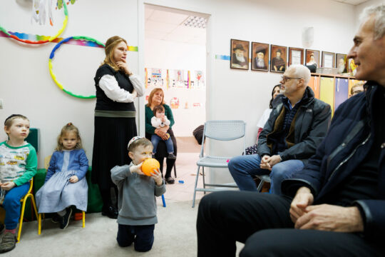 Moldova kindergarden with children and adults